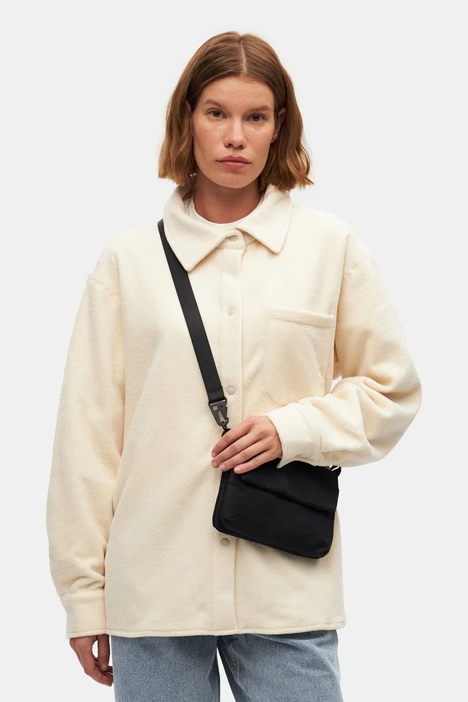 Рубашка флисовая SHU молочная