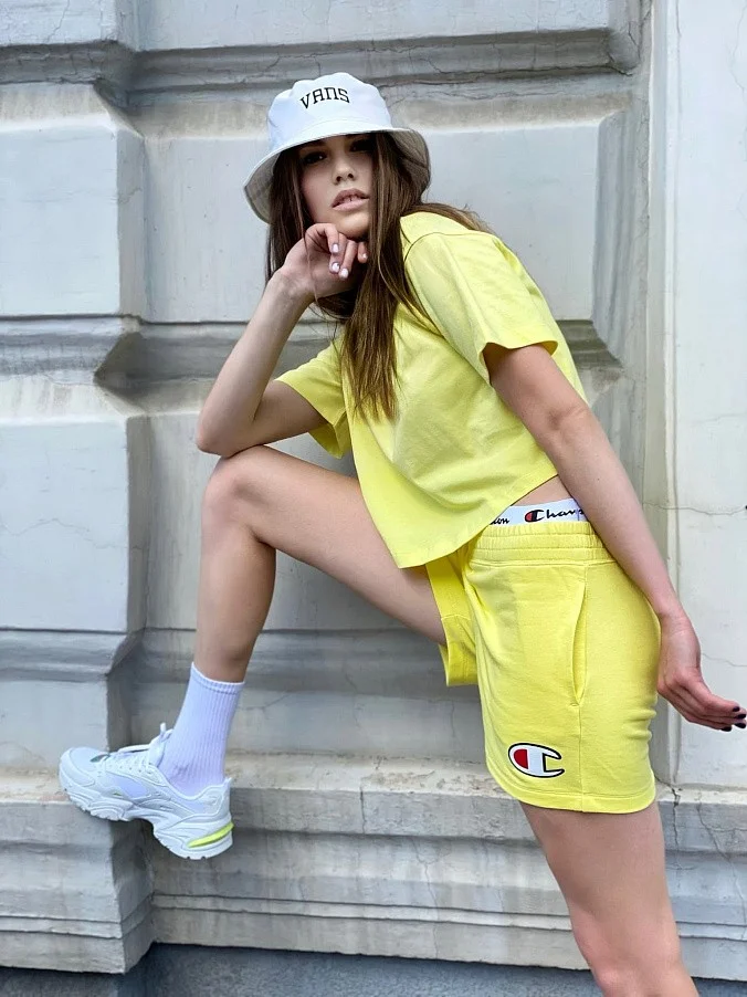 Шорты женские Champion Double Waistband Shorts