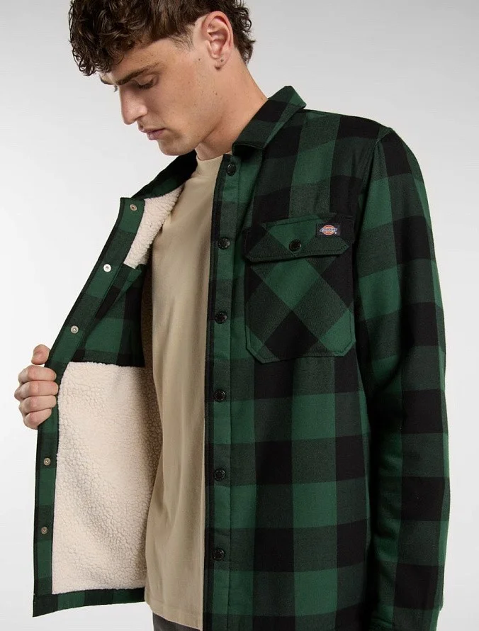 Куртка-рубашка Dickies Lined Sacramento Shirt Pine Needle Green