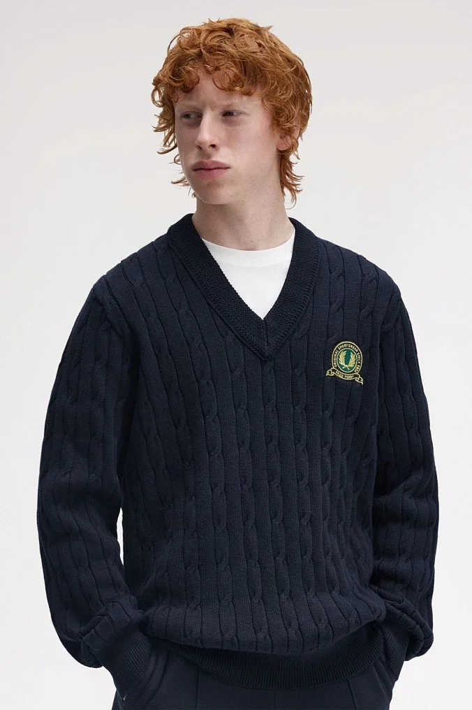 Свитер Fred Perry Tennis Badge Cable Knit Jumper