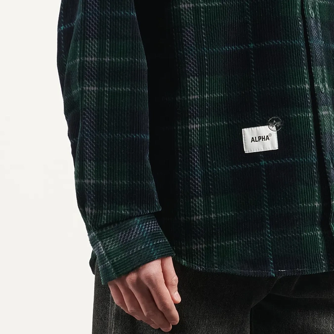 Рубашка Alpha Industries Unfrm Flannel Shirt Olive