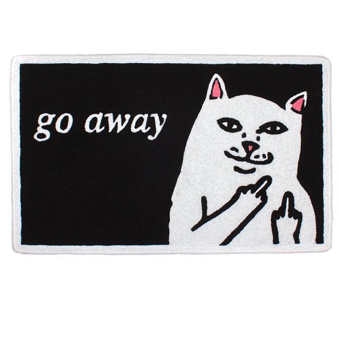 Коврик RIPNDIP Go Away Rug Black