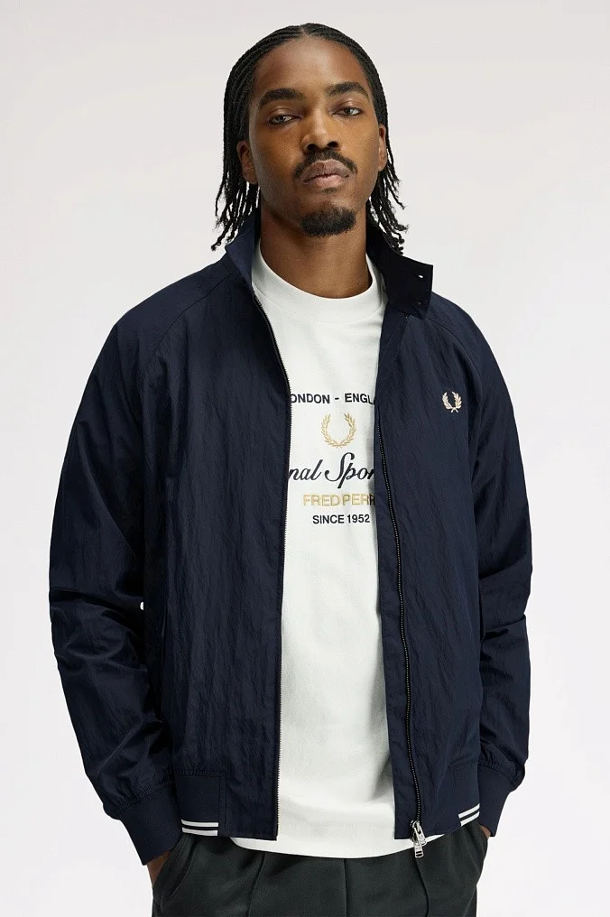 Куртка харрингтон Fred Perry Crinkle Harrington Jacket